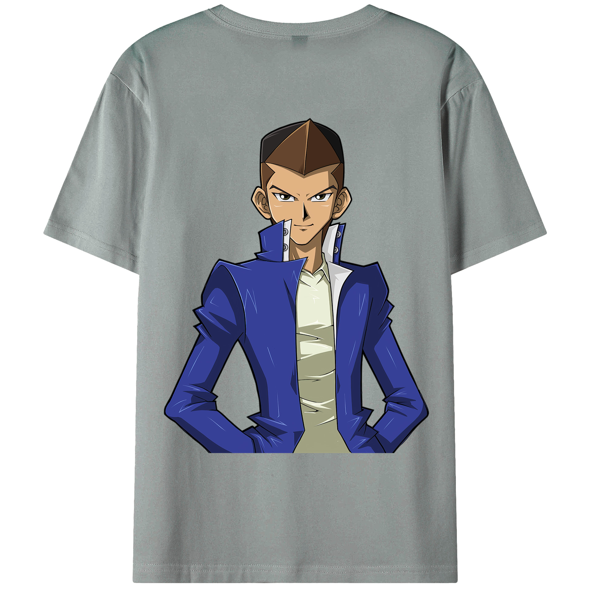 （画像用） 遊☆戯☆王 Yu-Gi-Oh! 綿100％ メンズ半袖Tシャツ（バックプリント） 通気性